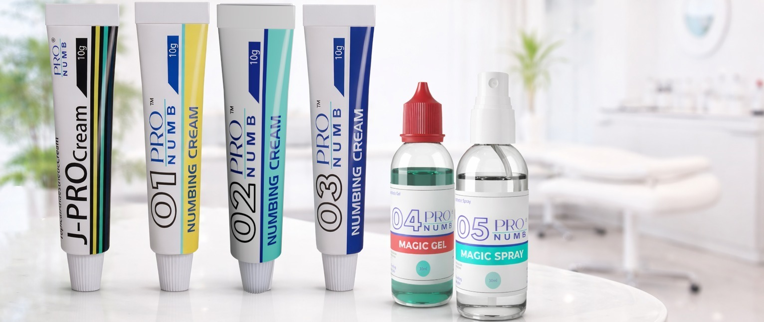 JPRO Numbing Cream product range